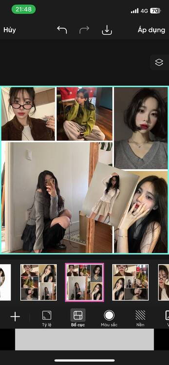 PicsArt- cách ghép ảnh-Chọn bố cục ghép ảnh-2