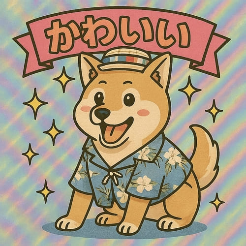 ビックリマン風シール-dog