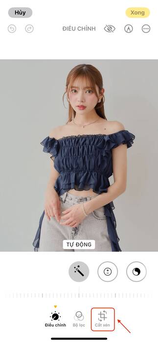 Chọn khung cắt ảnh 2:3