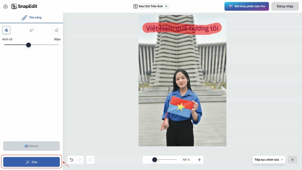 app xoá chữ trên ảnh-SnapEdit xóa chữ trên ảnh-bước 2