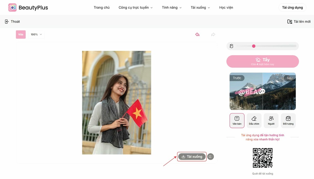 app xoá chữ trên ảnh-tải xuống bài đăng ảnh-bước 3