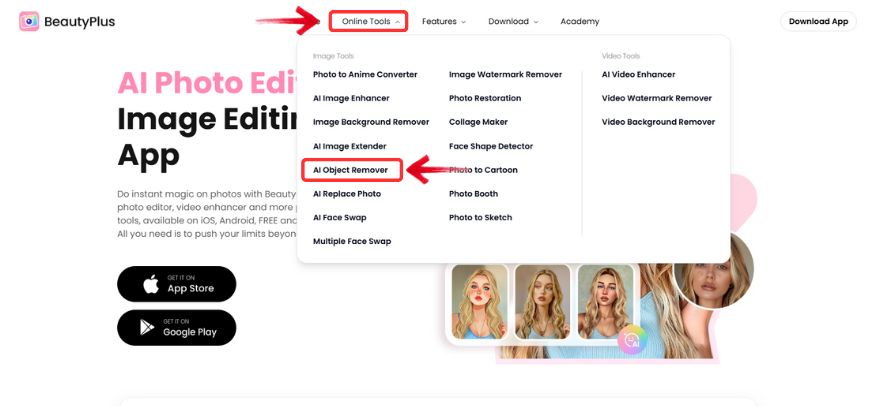 app to remove double chin-ai object remover