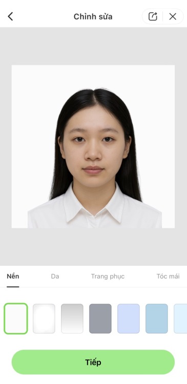 cách chụp ảnh thẻ bằng điện thoại-Điều chỉnh các yếu tố khác trong ảnh thẻ