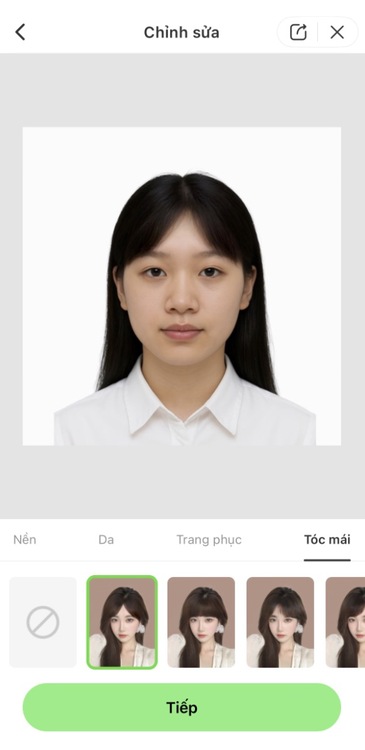 cách chụp ảnh thẻ bằng điện thoại-Điều chỉnh các yếu tố khác trong ảnh thẻ