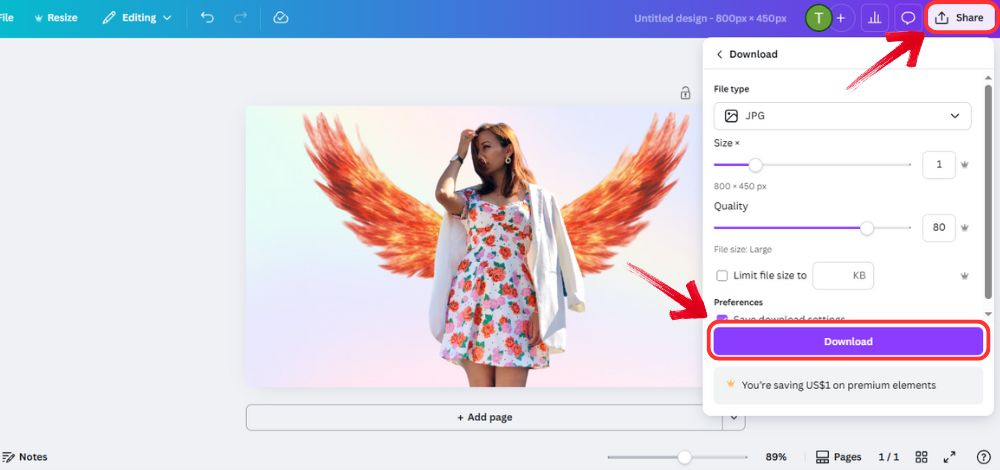 How to Add Angel Wings - Complex Way - step9