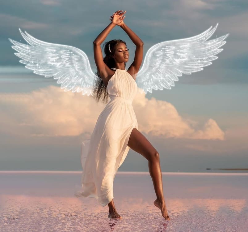 How to Add  Angel Wings-beautyplus-after