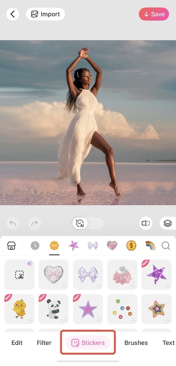 How to Add  Angel Wings-how to use-step2