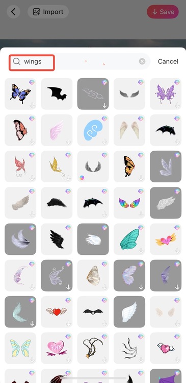 How to Add  Angel Wings-how to use-step3