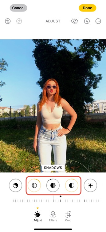How to fix overexposed photos-iphone-step3