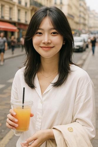 丸顔 ヘアスタイル