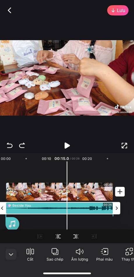 cách ghép nhạc vào video trên iphone-Chỉnh âm thanh theo ý định 02