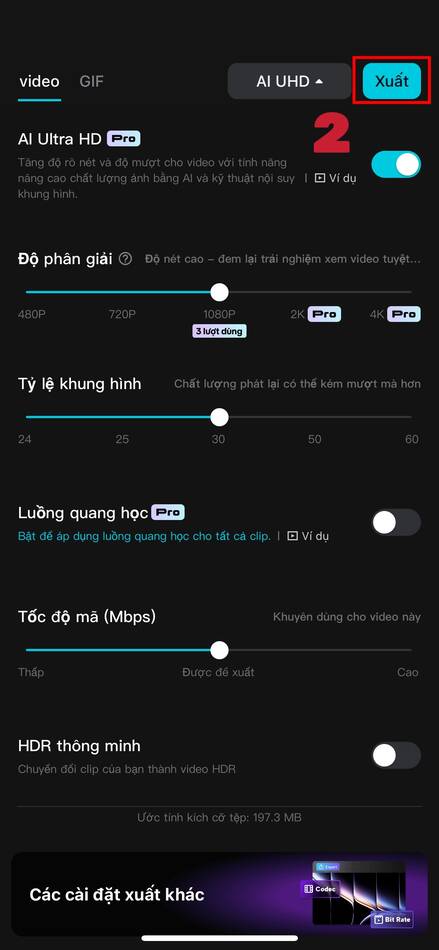 cách ghép nhạc vào video trên iphone-Xuất video sau khi ghép nhạc 02