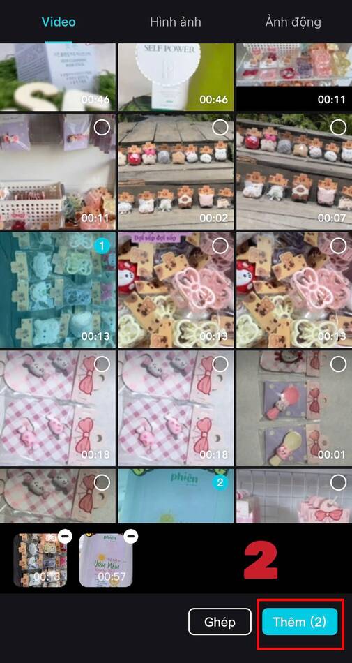 cách chèn chữ vào video-Tạo dự án mới trên app CapCut 02