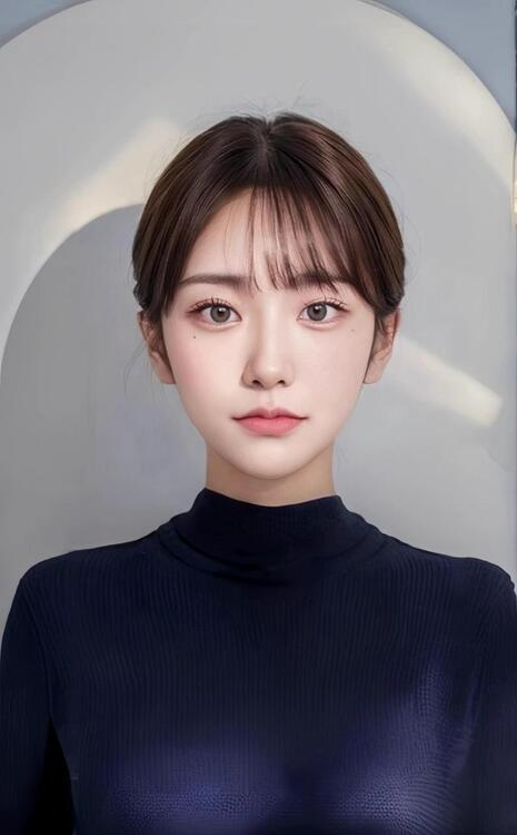 パスポート写真の服装 - 悪い例1