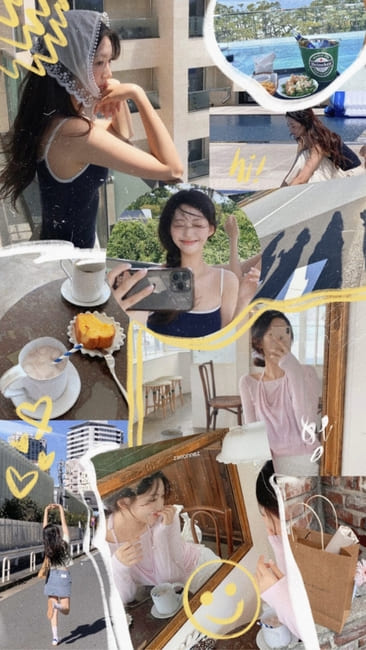 写真コラージュロック画面壁紙-日常生活