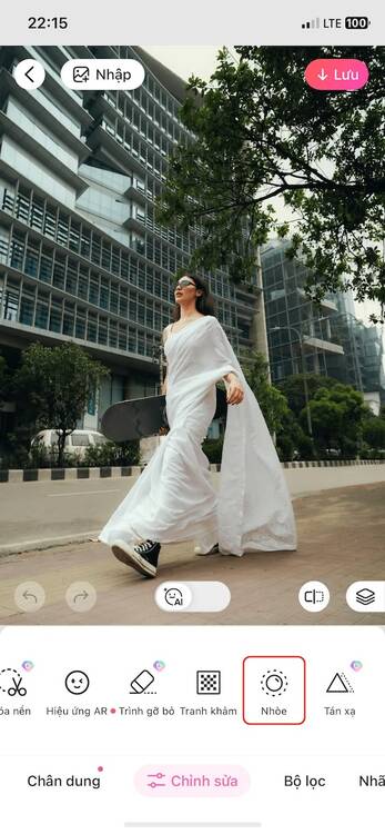motion blur-Chọn tính năng motion blur trên BeautyPlus 02