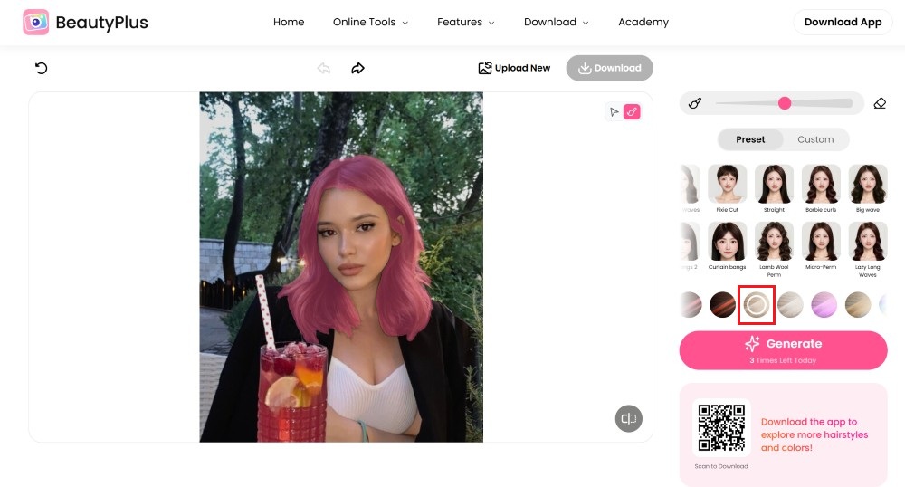 What would I look like with Blonde Hair - Beautyplus - step 2