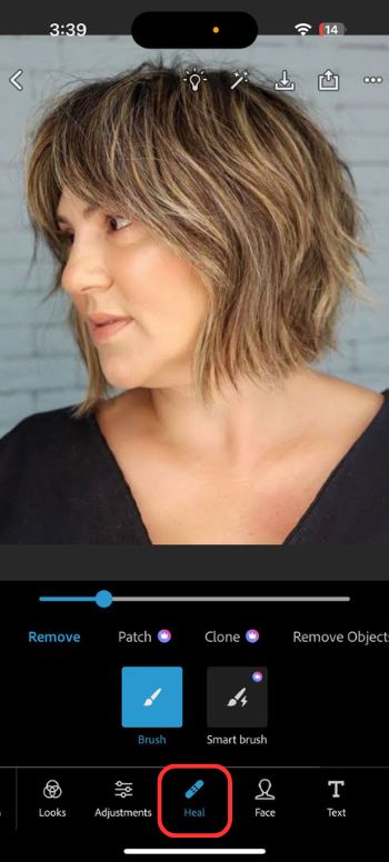 app to remove double chin-Adobe Photoshop Express Editor-brush