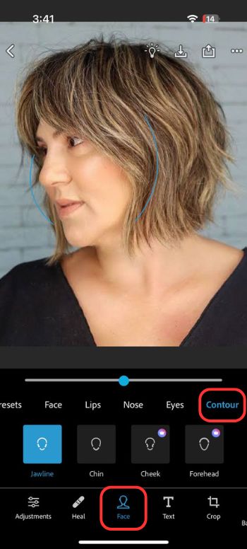 app to remove double chin-Adobe Photoshop Express Editor-contour