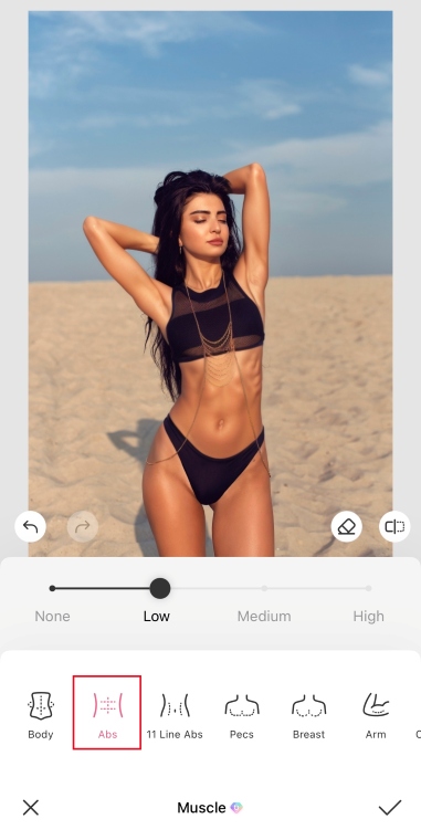 beach photography - add muscle - step2