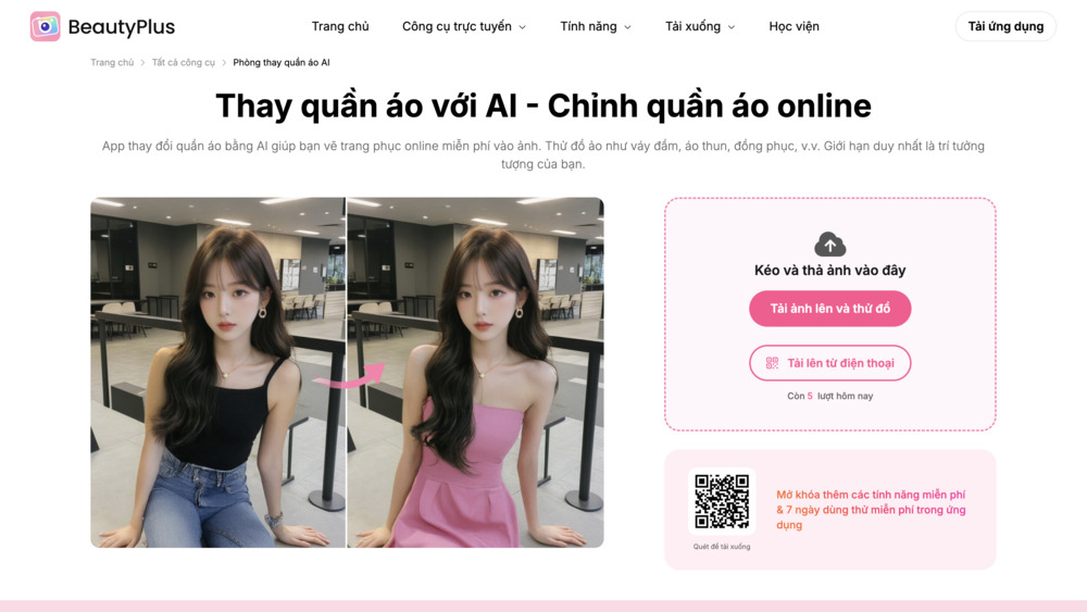 app thay đổi quần áo-Chọn Công cụ Phòng thay quần áo AI