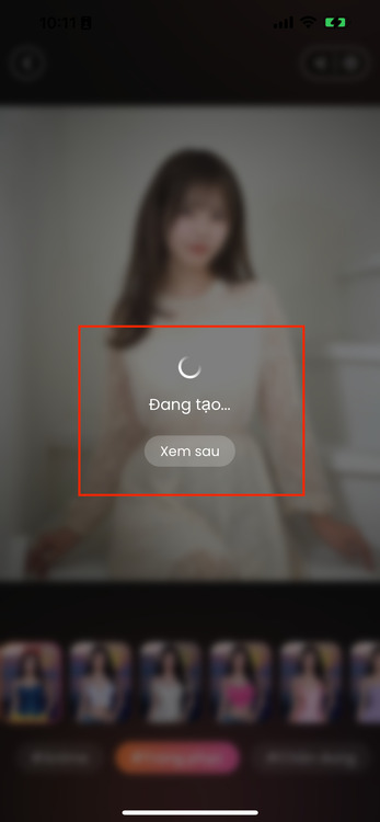app thay đổi quần áo-Chọn mục Xem sau và chờ thành quả
