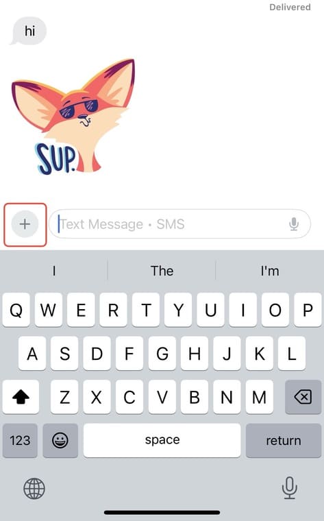 Memoji Creator-iPhone-ステップ2-プラスボタン