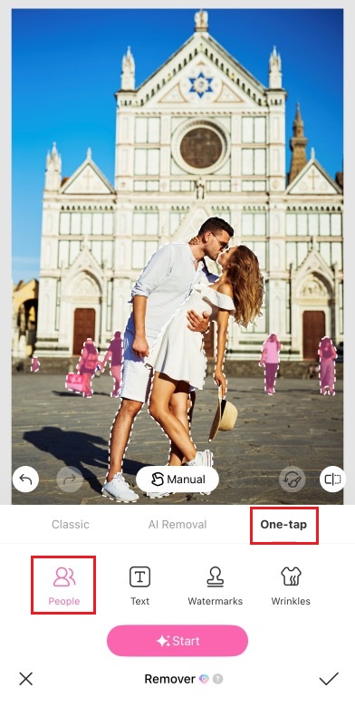 remove people - beautyplus app - step2