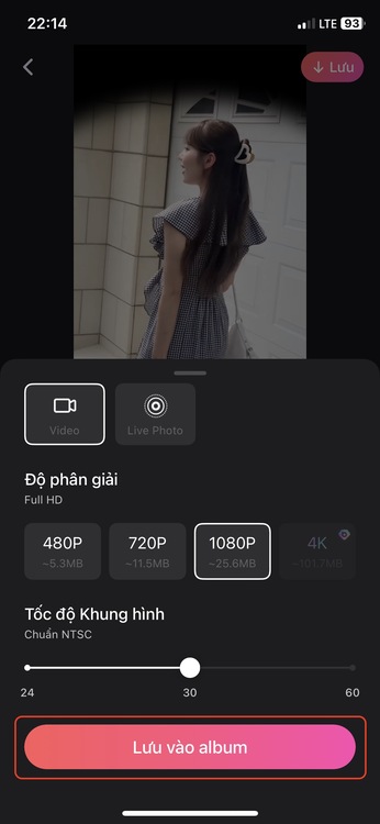 video chuyển cảnh-Xuất video chuyển cảnh
