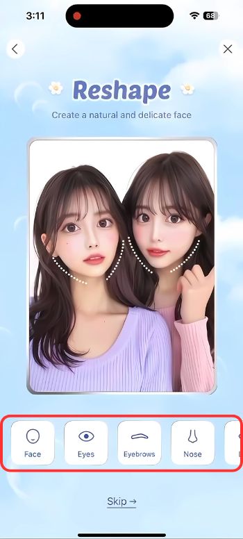 Photo Booth Apps-BeautyPlus-reshape