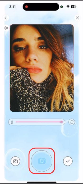 Photo Booth Apps-BeautyPlus-tap the capture button