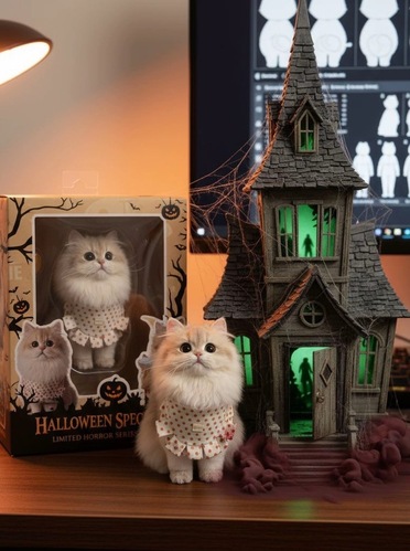 猫のハロウィンアクションフィギュア