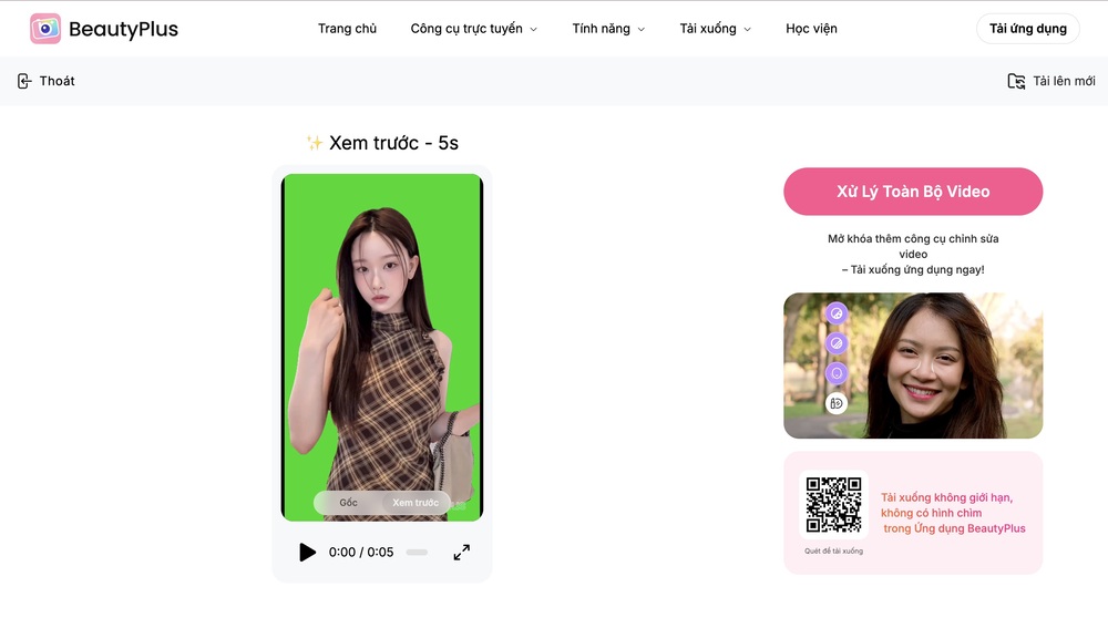xóa nền video-Video được cắt ghép sạch sẽ và vô cùng tự nhiên