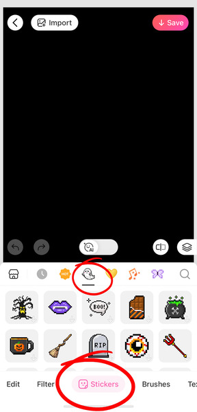 How to Make Halloween PFP - Take Halloween PFP Selfies - Stickers