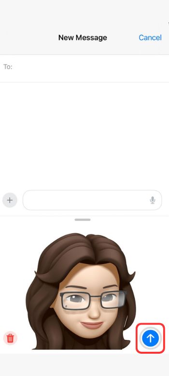 How to Make a Memoji - iPhone - Upward-pointing Arrow