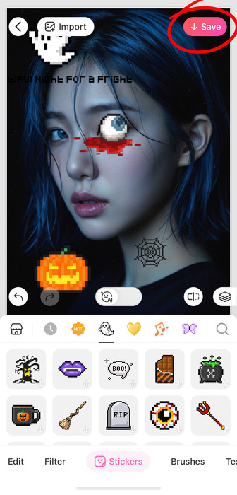 ai halloween - Stickers - Save