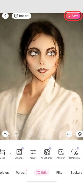 Tim Burton Filter-BeautyPlus-Save