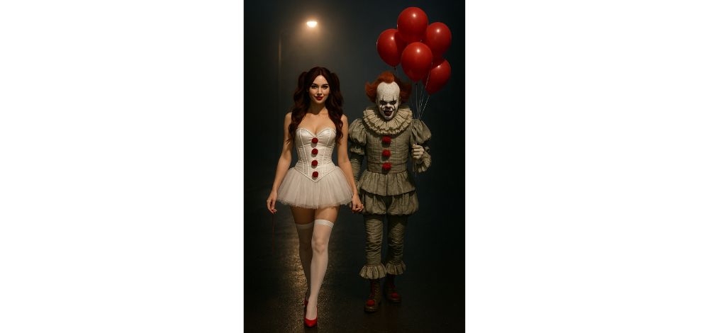 ai halloween - A Date With Pennywise