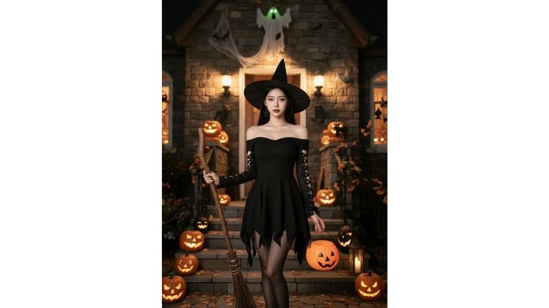 ai halloween - The Classic Witch