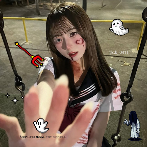 ハロウィンステッカー - ドット驚魂夜