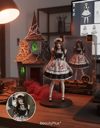 ヘックスフィグ ハロウィン AI フィルター - メイド