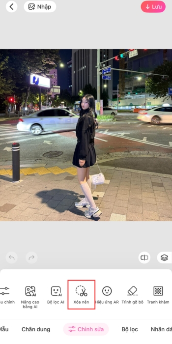 cách xóa nền ảnh-ứng dụng-chọn xóa nền