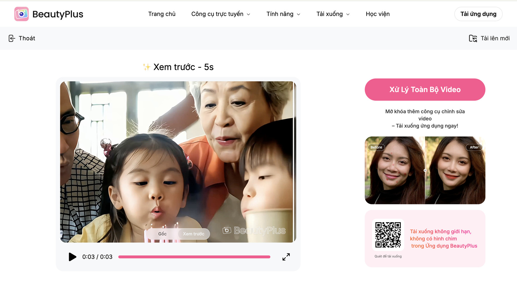 app làm nét video-Video có nhiều chủ thể nhưng được làm nét rất chuẩn và tự nhiên luôn nhé