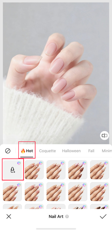 virtual nail try on - BeautyPlus Custom design - Nail Art