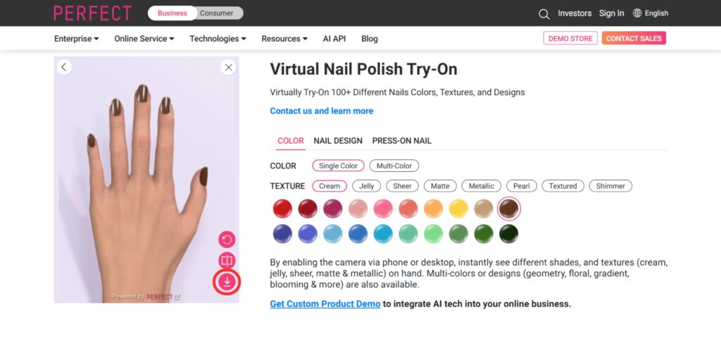 virtual nail try on - Perfectcrop - Download