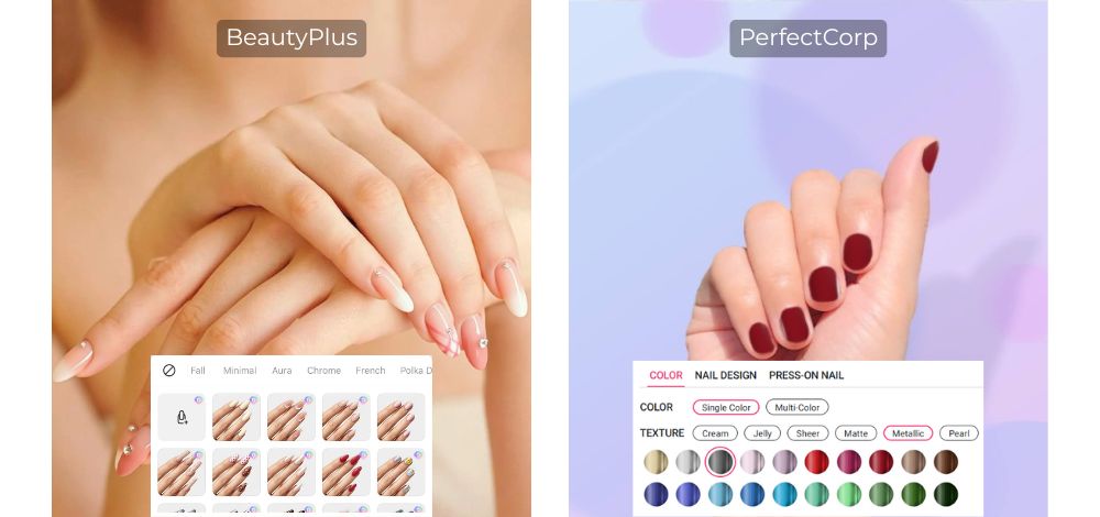 virtual nail try on - Professional Color Library