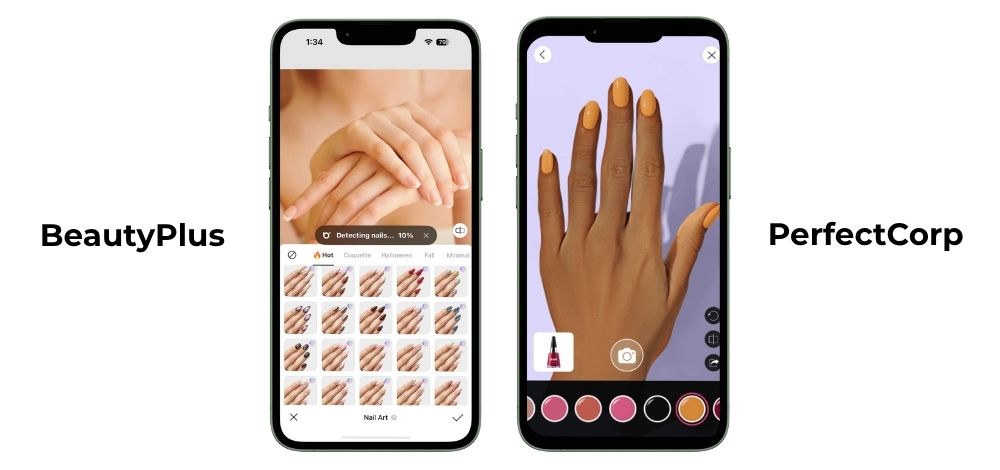 virtual nail try on - Speed & Live Experience