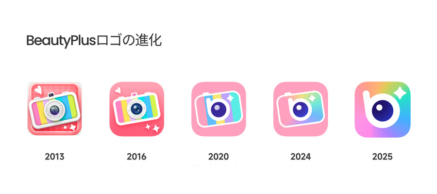 BeautyPlusの新しいロゴ - 進化