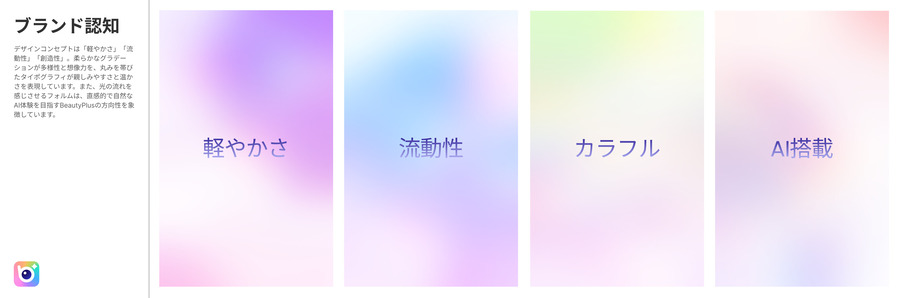 BeautyPlusの新しいロゴ - 認知