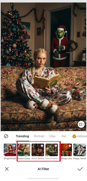 Grinch Filter - Green Claus